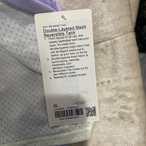 LULULEMON REVERSIBLE TOP SIZE XL NWT - Picture 2 of 7